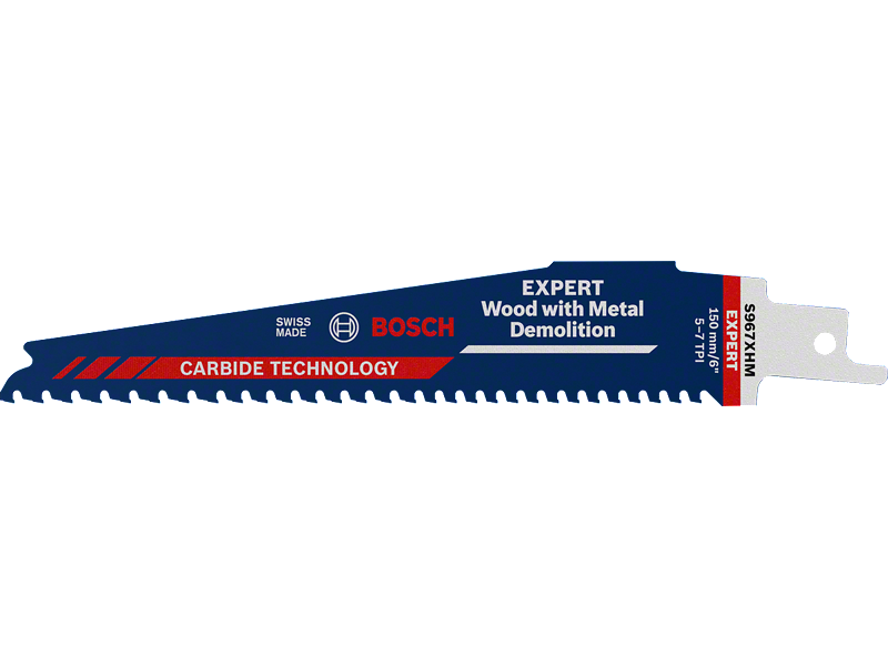 List Bosch za sabljasto žago EXPERT Wood with Metal Demolition S967XHM, 150mm, 5-7TPI, za les, 2608900396